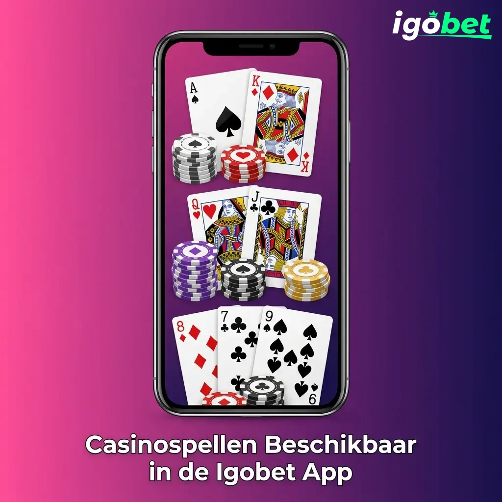 Igobet app casinospellen: slots, live roulette, blackjack en game shows van Pragmatic Play en NetEnt