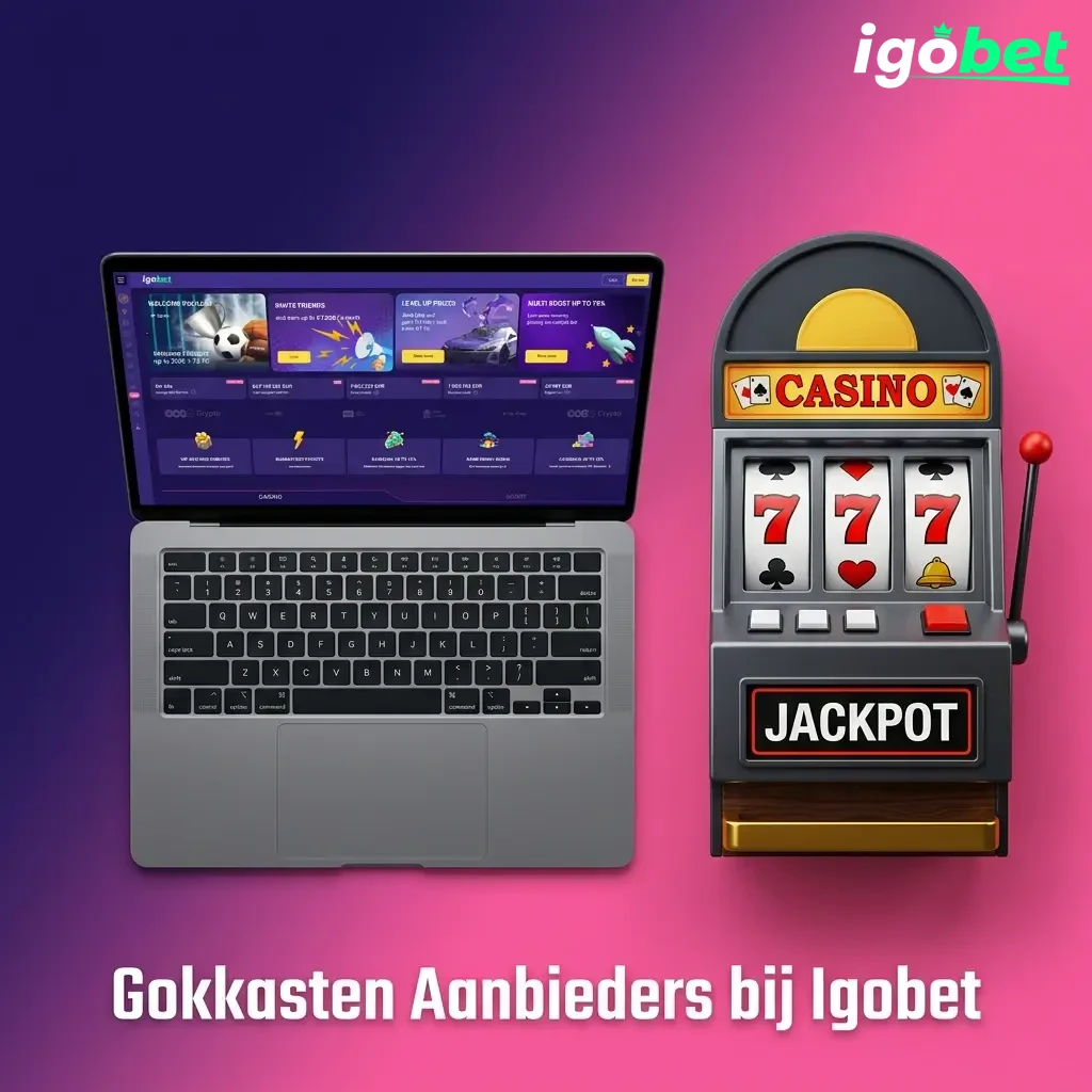 Overzicht van gokkasten aanbieders bij Igobet, waaronder Pragmatic Play, NetEnt en Microgaming met honderden spellen