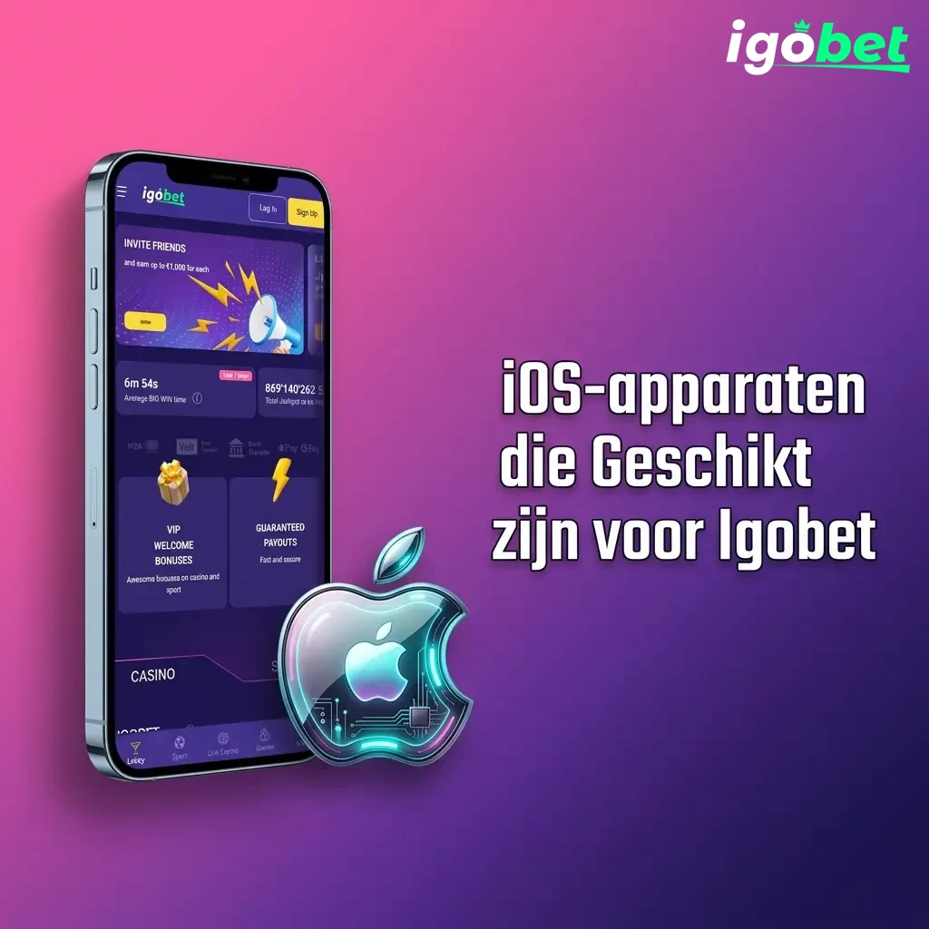 Compatibele iOS-apparaten voor Igobet PWA: iPhones en iPads die voldoen aan minimumvereisten