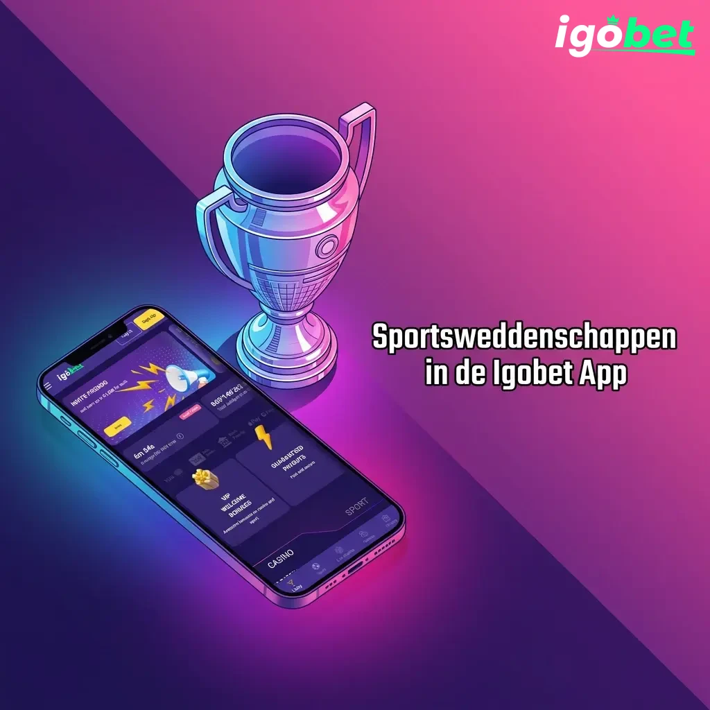 Igobet app sportsweddenschappen op voetbal, basketbal, tennis, esports en meer voor live en pre-match