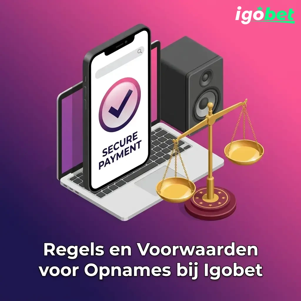 Regels en voorwaarden voor opnames bij Igobet: KYC, bonusvoorwaarden, limieten en verwerkingstijden.
